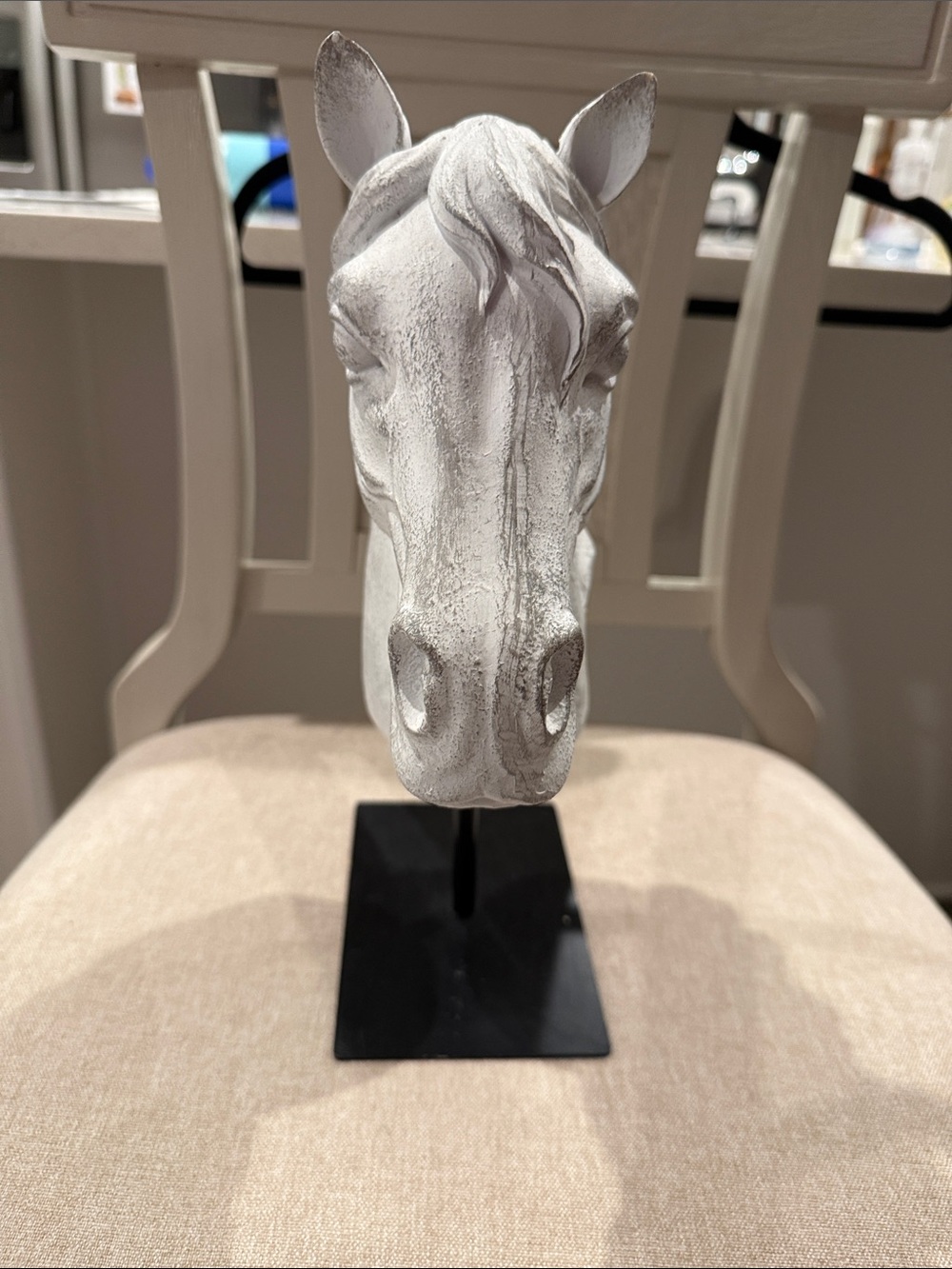 White Horse Head Sculpture Home Art Décor - Brand